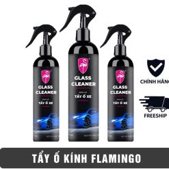Chai Xịt Tẩy Ố Kính Xe Ô Tô FLAMINGO Làm Sạch Cặn Canxi, Ố Mốc, Mờ Đục & Phủ Nano