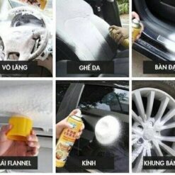 Chai Xịt Tẩy Rửa Nội Thất Ô Tô Camel Dạng Bọt Tuyết 650ml – Có Sẵn Bàn Chải Trên Nắp