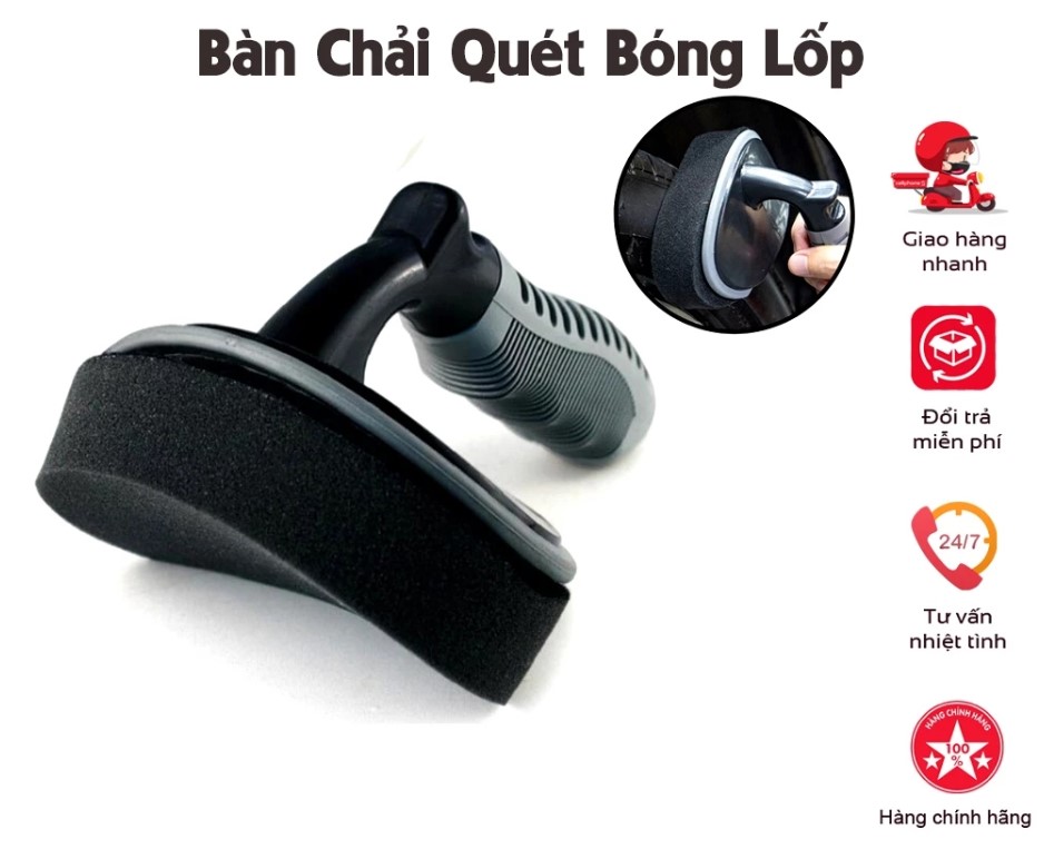 Chổi Quét Bóng Lốp Ô Tô, Xe Máy Bàn Chải Đánh Bóng Lốp Tiện Dụng Cho Garages & Người Dùng Cá Nhân
