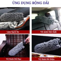 Chổi Quét Bụi Dọn Vệ Sinh Nội Thất Ô Tô Chuyên Dụng – Chổi Tròn, Dẹt Lau Bụi Đa Năng Cho Xe Ô Tô, Xe Tải