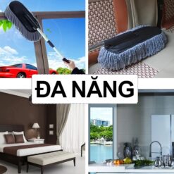 Chổi Quét Bụi Dọn Vệ Sinh Nội Thất Ô Tô Chuyên Dụng – Chổi Tròn, Dẹt Lau Bụi Đa Năng Cho Xe Ô Tô, Xe Tải