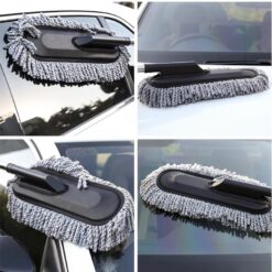 Chổi Quét Bụi Dọn Vệ Sinh Nội Thất Ô Tô Chuyên Dụng – Chổi Tròn, Dẹt Lau Bụi Đa Năng Cho Xe Ô Tô, Xe Tải