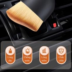 Chổi quét bụi vệ sinh nội thất xe oto làm sạch khe hở điều hòa xe hơi lông mềm mịn, chải cọ mini lau sạch ôtô, máy tính