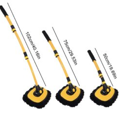 Chổi rửa xe ô tô, lau kính, sợi mềm điều chỉnh được độ cong và độ dài – Dụng cụ vệ sinh đa năng