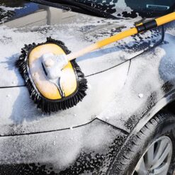 Chổi rửa xe ô tô, lau kính, sợi mềm điều chỉnh được độ cong và độ dài – Dụng cụ vệ sinh đa năng