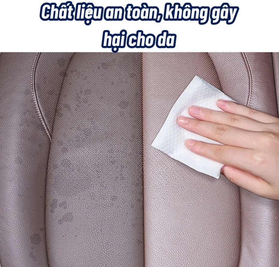 Combo 2–5 Gói Khăn Giấy Ướt Túi Đen 80 Tờ – Chuyên Dụng Lau Dọn Vệ Sinh Nội Thất Ô Tô, Túi Xách, Giày Dép, Đồ Da