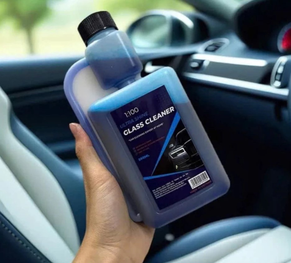 COMBO 2 Chai Nước Rửa Kính Ô Tô GLASS CLEANER 500ML – Đậm Đặc Tỷ Lệ Pha 1:100 (10ML pha được 1 lít nước)
