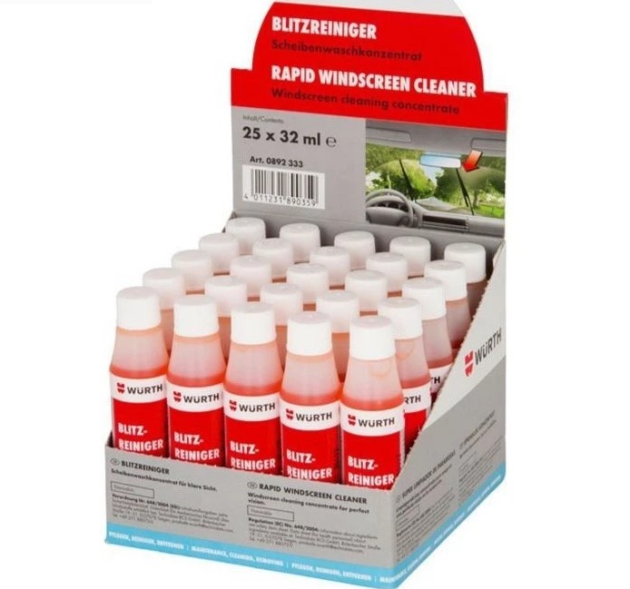 Combo 3 Chai Nước Rửa Kính Xe Ô Tô Wurth Chính Hãng 100%