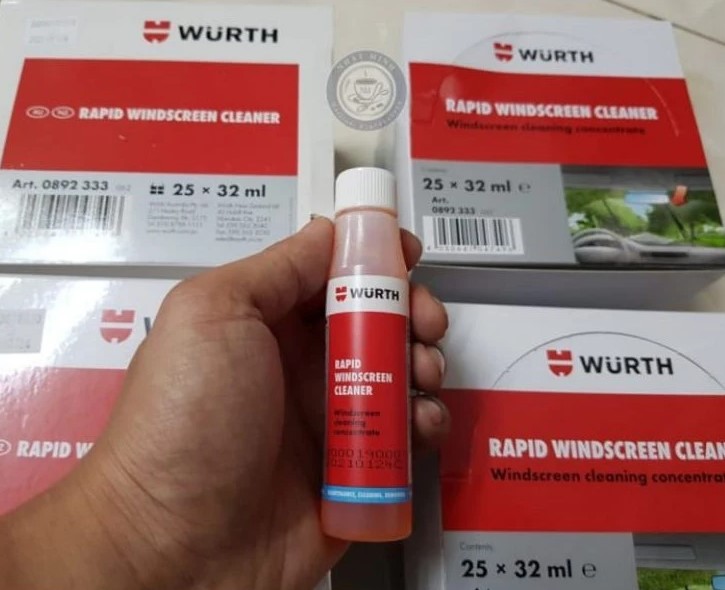 Combo 3 Chai Nước Rửa Kính Xe Ô Tô Wurth Chính Hãng 100%