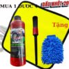 Combo 4 Món Rửa Xe Tại Nhà Tiện Lợi – Xà Bông Rửa Xe 1L, Khăn Lau 3M 2 Mặt, Găng Tay San Hô, Cọ Cán Đen