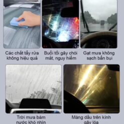 COMBO Chống bám nước kính xe 3M PN08889LT & Tẩy ố kính ô tô 3M