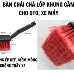 Combo Cọ Rửa Xe Đa Năng – Chổi Rửa Mâm Lazang, Bàn Chải Lốp, Vệ Sinh Gầm & Lốc Máy Ô Tô, Xe Máy