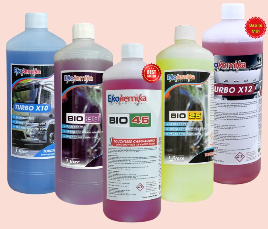 Combo Dung Dịch Rửa Xe Không Chạm Ekokemika – Giải Pháp Làm Sạch Cho Ô Tô & Xe Máy