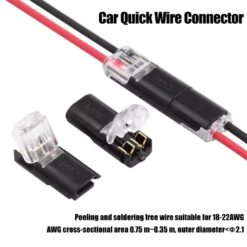 Đầu Nối Dây 2 Chân Chống Nước – Phích Cắm Điện Nhanh Cho Pin Ô Tô, Xe Máy, Thiết Bị Hàng Hải