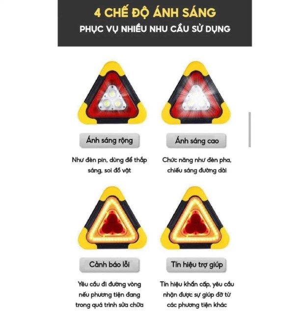 Đèn cảnh báo ô tô - Biển cảnh báo nguy hiểm ô tô có đèn led