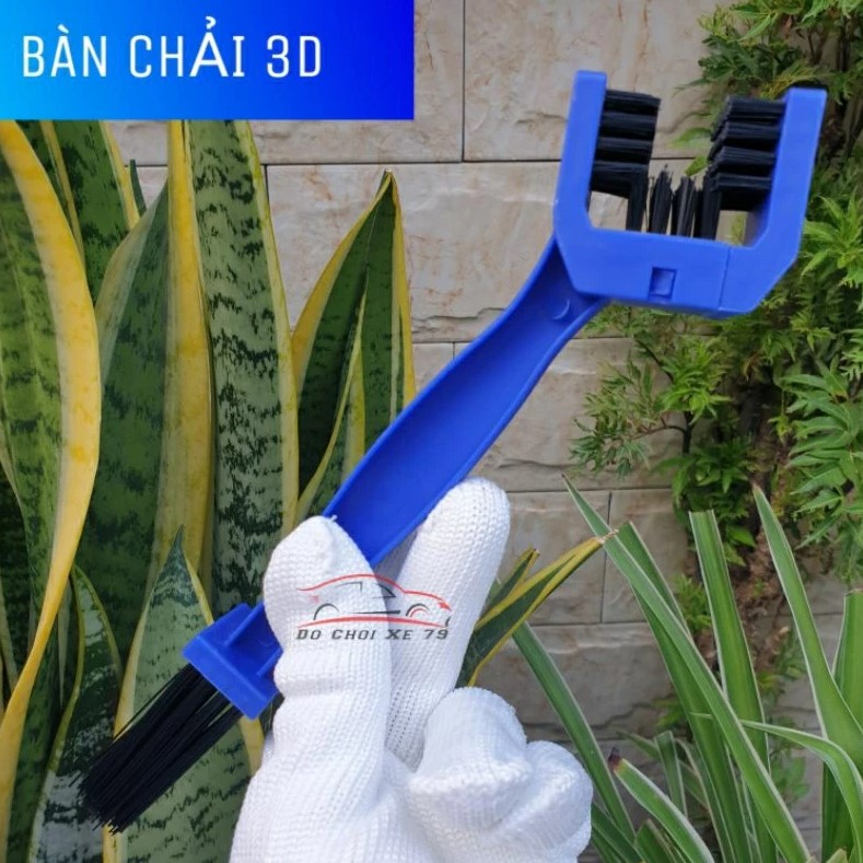Dụng Cụ Rửa Xe Máy Ô Tô Nhiều Món Găng Tay, Bộ 5 Cọ Rửa, Mút, Bàn Chải, khăn lau