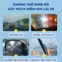 Dung Dịch Chống Bám Nước Kính Ô Tô 3M 08889LT – Giải Pháp Trượt Nước Hiệu Quả Cho Kính Lái & Gương Hậu