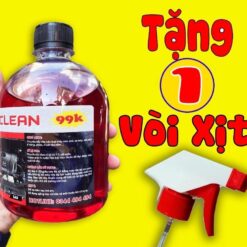 Dung Dịch Rửa Đầu Bò Lốc Máy Không Chạm Super Clean – Tẩy Ố Vàng Siêu Mạnh, Làm Sạch Nhôm – Không Cần Chà Rửa