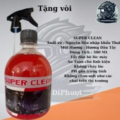 Dung Dịch Rửa Đầu Bò Lốc Máy Không Chạm Super Clean – Tẩy Ố Vàng Siêu Mạnh, Làm Sạch Nhôm – Không Cần Chà Rửa