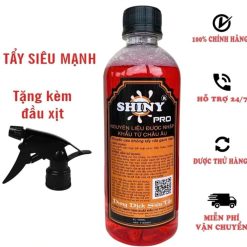 Dung Dịch Rửa Lóc Đậm Đặc SHINY PRO 500ml - Tẩy Ố Vàng, Rỉ Sét, Làm Sạch Lốc Máy