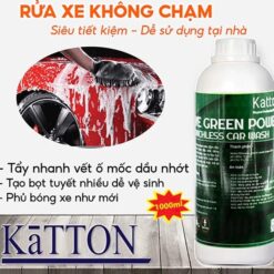 Dung Dịch Rửa Xe Không Chạm Bọt Tuyết KATTON 1000ml – Làm Sạch Xe Máy & Ô Tô, Tẩy Nhẹ, Đánh Bóng