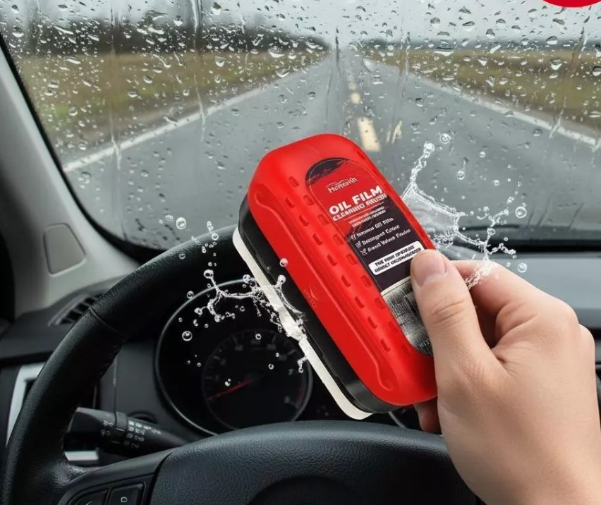 Dung Dịch Tẩy Màng Dầu Kính Ô Tô 120ml, Công Thức Mạnh, Kèm Dụng Cụ Lau