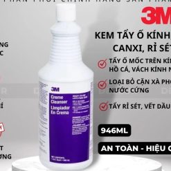 Dung Dịch Tẩy Ố Kính Xe, Tẩy Vảy Cá, Tẩy Rỉ Sét Inox, Vệ Sinh Bồn Tắm 3M Creme Cleanser 946ml