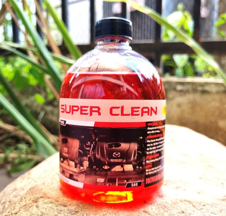 Dung dịch tẩy rửa đầu bò và lốc máy không chạm Super Clean – siêu mạnh, tẩy rỉ sét hiệu quả
