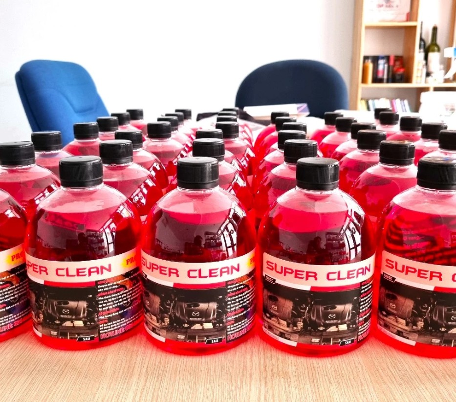 Dung dịch tẩy rửa đầu bò và lốc máy không chạm Super Clean – siêu mạnh, tẩy rỉ sét hiệu quả