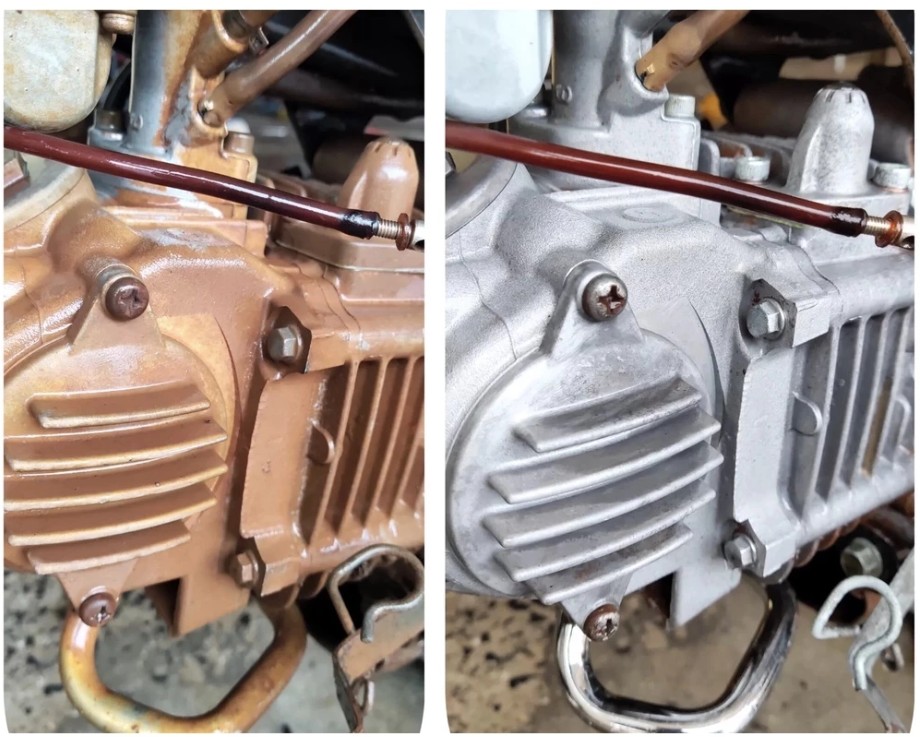 Dung dịch tẩy rửa đầu bò và lốc máy không chạm Super Clean – siêu mạnh, tẩy rỉ sét hiệu quả