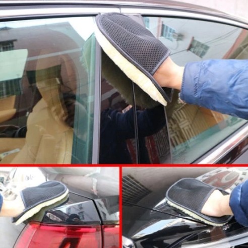 Găng Tay Rửa Xe Ô Tô Chuyên Dụng Lông Cừu