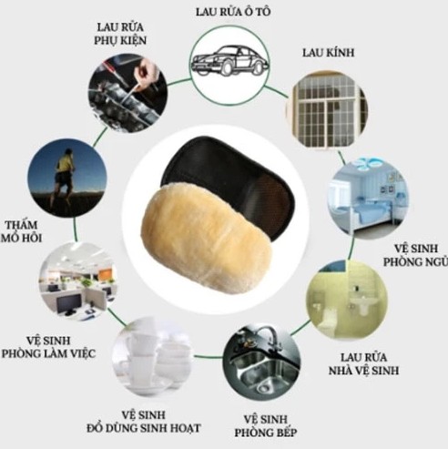 Găng Tay Rửa Xe Ô Tô Chuyên Dụng Lông Cừu