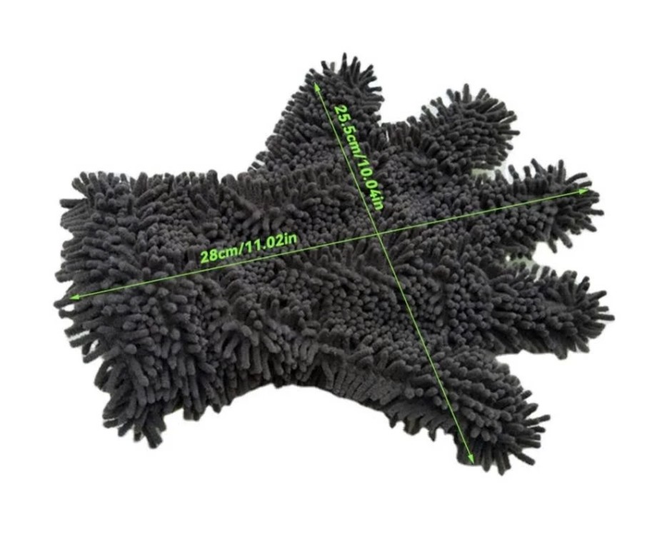 Găng tay rửa xe ô tô xe máy san hô microfiber siêu bọt – Mềm mịn, thấm hút mạnh, không trầy xước