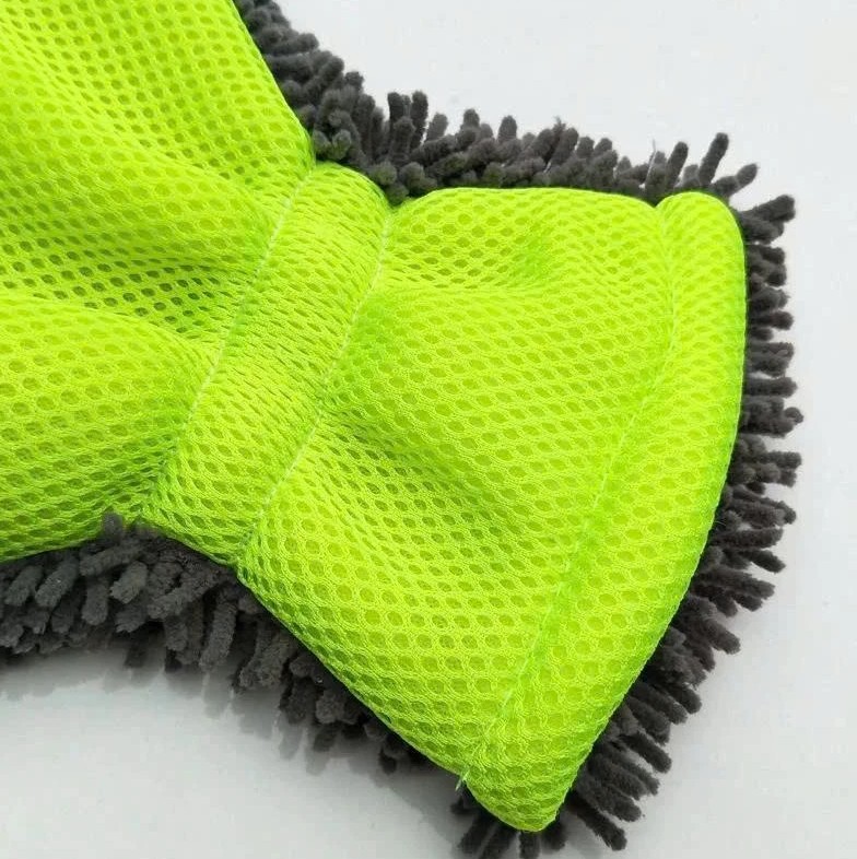 Găng tay rửa xe ô tô xe máy san hô microfiber siêu bọt – Mềm mịn, thấm hút mạnh, không trầy xước