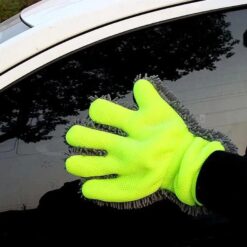 Găng tay rửa xe ô tô xe máy san hô microfiber siêu bọt – Mềm mịn, thấm hút mạnh, không trầy xước