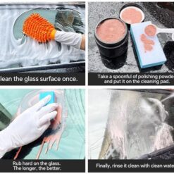 HAINAI – Bột Đánh Bóng Kính Ô Tô 80g – Làm Sạch & Đánh Bóng Kính Chắn Gió Xe Hơi