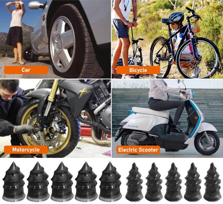 Hộp 10/20 Vít Vá Lốp Xe Không Săm, Sửa Lốp Nhanh Chóng, Không Cần Tháo Lốp