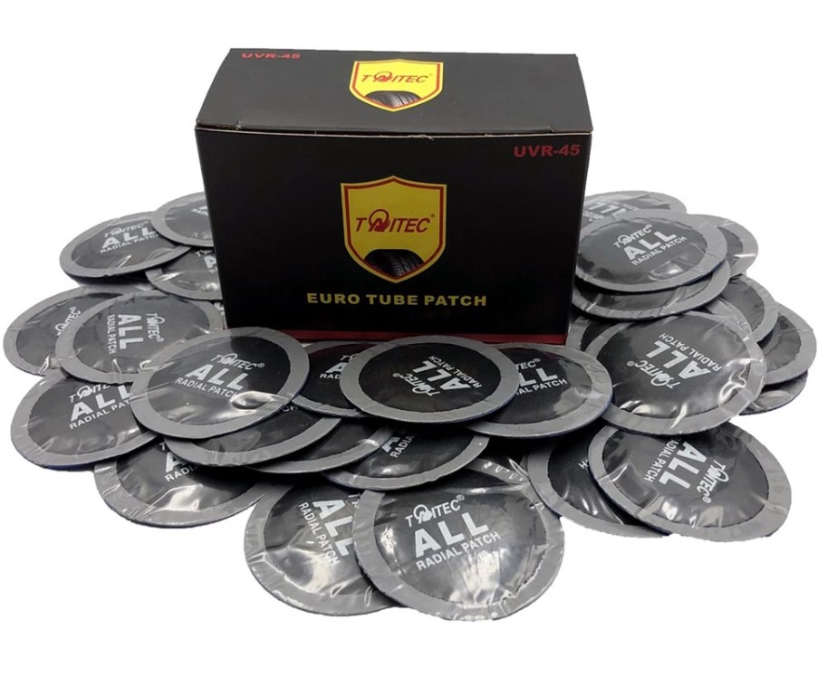 Hộp 100 Miếng Vá Săm, Lốp, Vá Vỏ, Vá Ruột TAITEC Tiêu Chuẩn Mỹ - Đa Kích Thước 35mm – 80mm