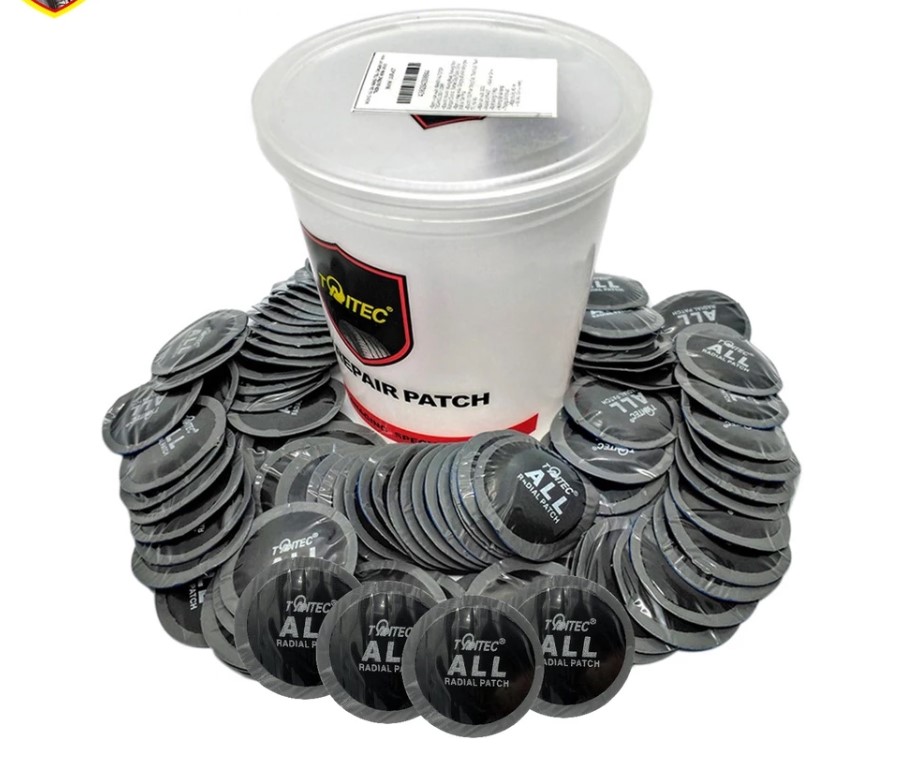 Hộp 100 Miếng Vá Săm, Lốp, Vá Vỏ, Vá Ruột TAITEC Tiêu Chuẩn Mỹ - Đa Kích Thước 35mm – 80mm