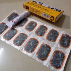 Hộp Miếng Vá Xe Máy, Xe Đạp 24 Miếng + 1 Lọ Keo – Bộ Vá Săm Tiện Dụng