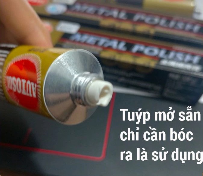 Kem Đánh Bóng Kim Loại Autosol Metal Polish – Làm Sạch, Bảo Vệ Bề Mặt Inox, Đồng, Nhôm, Crôm