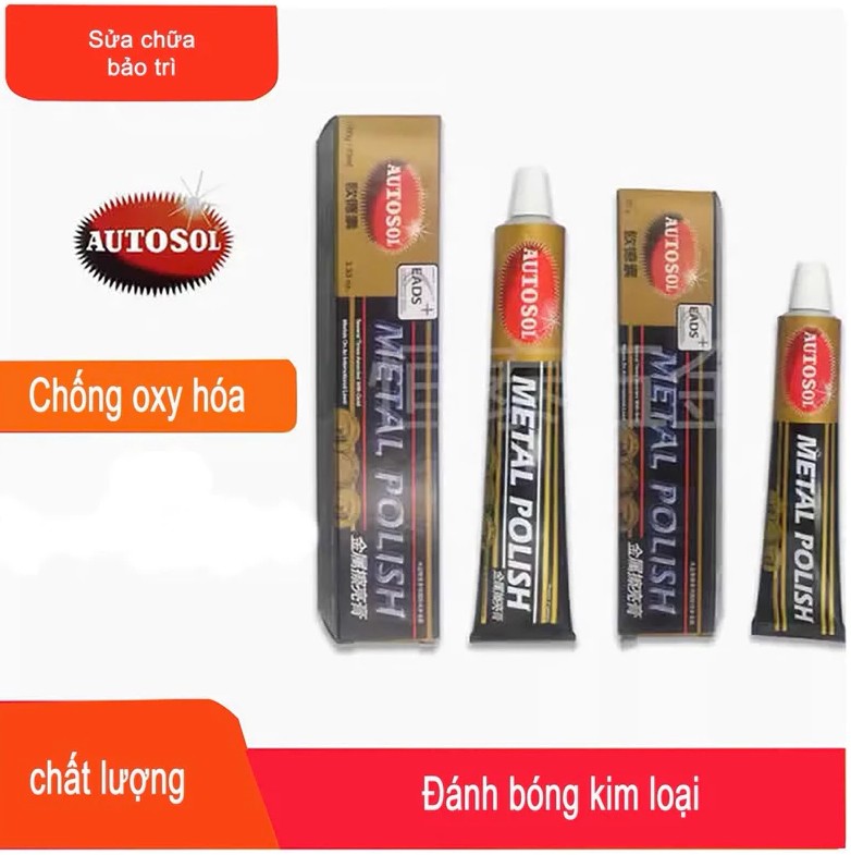Kem Đánh Bóng Kim Loại Autosol Metal Polish – Làm Sáng, Chống Oxi Hóa & Bảo Vệ Bề Mặt Kim Loại Hiệu Quả