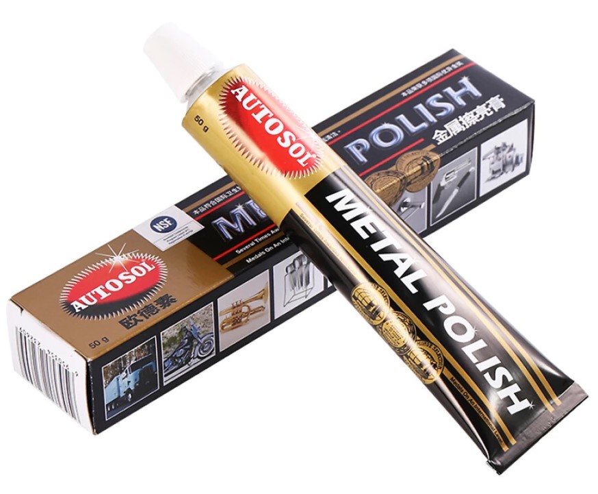 Kem đánh bóng kim loại, viền điện thoại phone inox, đánh bóng sơn, lư đồng Autosol Metal Polish