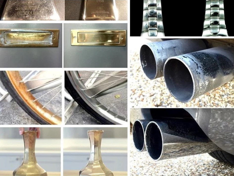 Kem đánh bóng kim loại, viền điện thoại phone inox, đánh bóng sơn, lư đồng Autosol Metal Polish