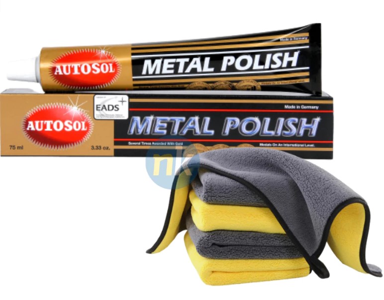 Kem đánh bóng kim loại, viền điện thoại phone inox, đánh bóng sơn, lư đồng Autosol Metal Polish