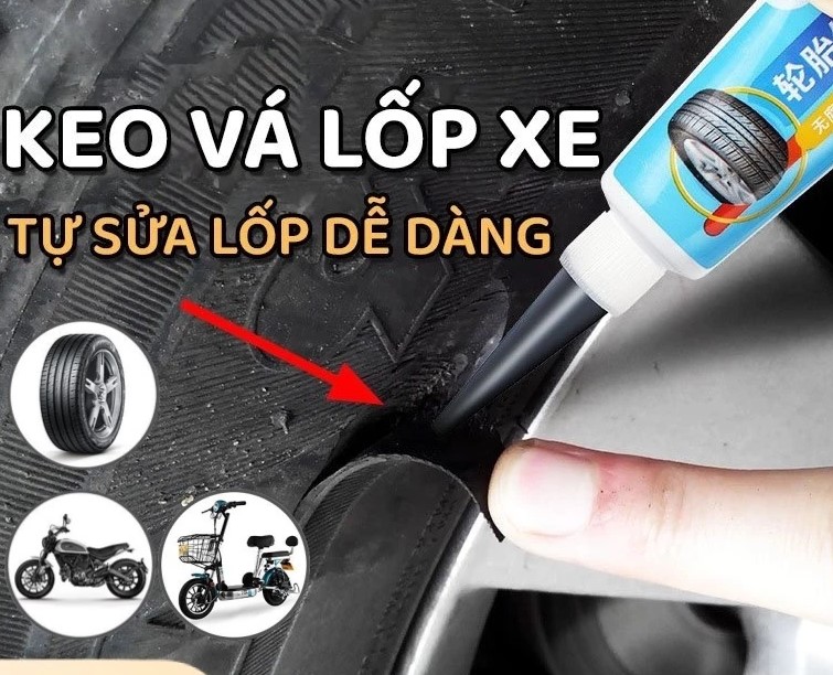 Keo Trám Vá Lốp Cao Cấp Công Nghệ Nhật – Sửa Chữa Vết Rách Lốp, Đàn Hồi Cao, Chịu Nhiệt Tốt