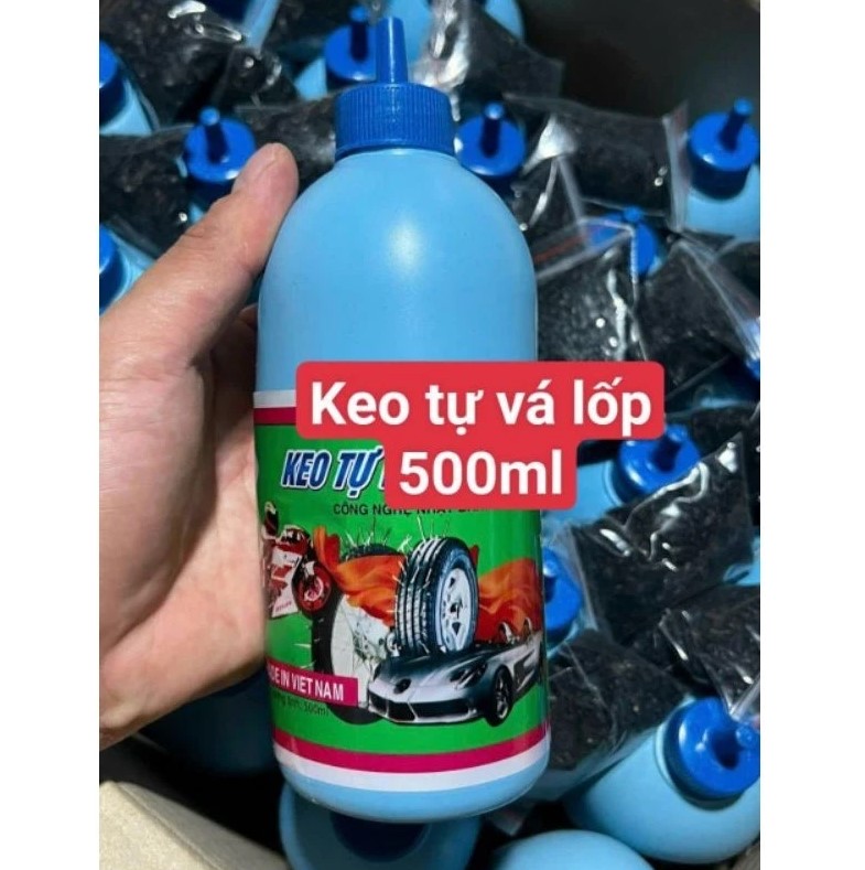 Keo Tự Vá Lốp Kèm Bột Dành Cho Lốp Không Săm