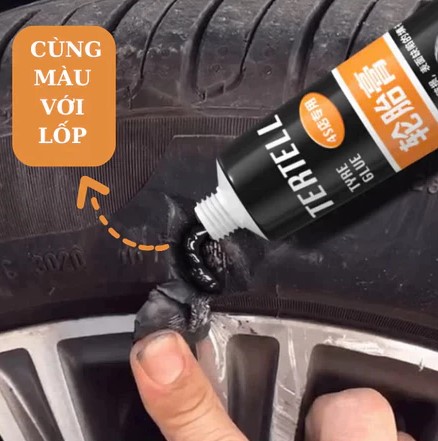 Keo Vá Lốp Ô Tô, Xe Máy 30ML / 50ML – Chuyên Vá Nứt, Rách, Chịu Nhiệt Tốt, Đàn Hồi Cao