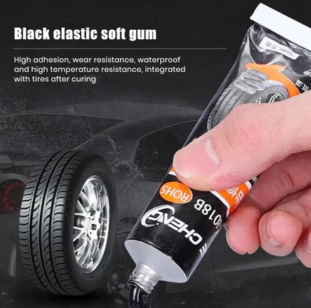 Keo Vá Lốp Ô Tô, Xe Máy 30ML / 50ML – Chuyên Vá Nứt, Rách, Chịu Nhiệt Tốt, Đàn Hồi Cao