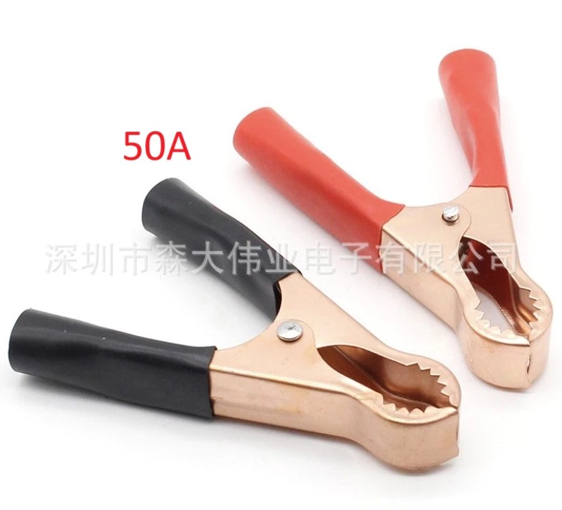 Kẹp Ắc Quy 50A-100A (1 Đỏ 1 Đen)